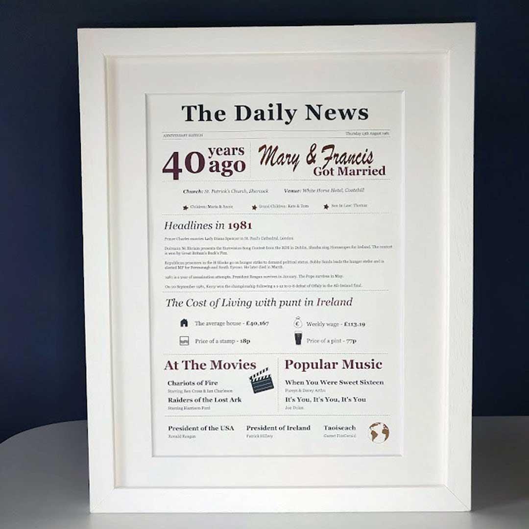 The Daily News | Anniversary Gift - Cliste Designs｜Cliste Co